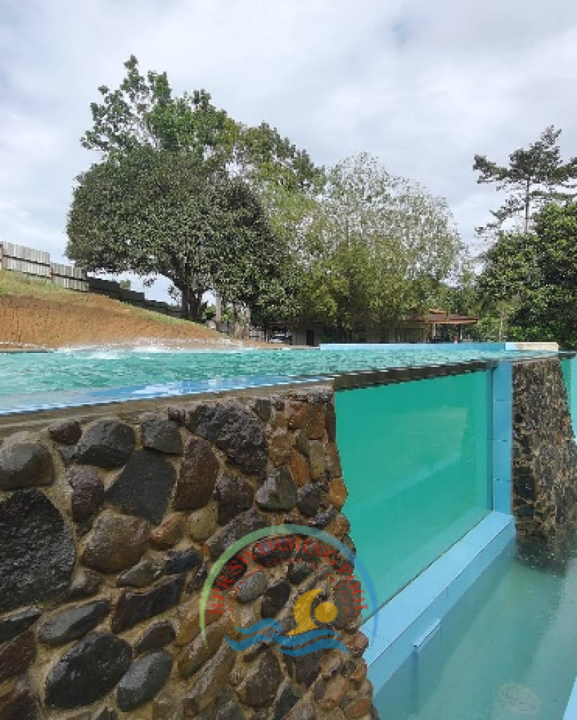 An infinity pool in Godod, Gisapong, Zamboanga Del Norte with a new feature. This is the first- ever project that has a glass.